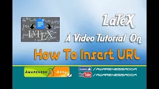 How to insert URL in LaTeX - AwarenessAdda com