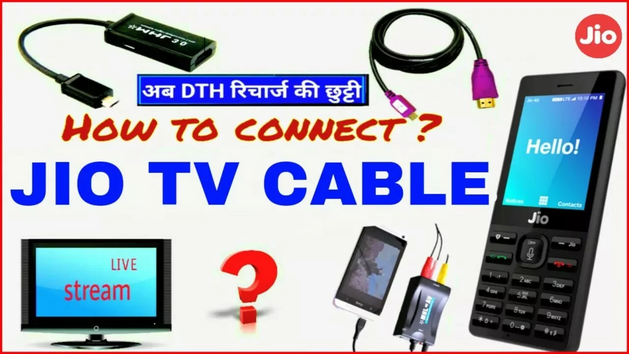 Jio TV Cable ? How to Connect  CRT & LED TV "जियो फोन से TV पर कैसे देखे?.ft