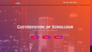 How To Customize Scroll Bar with CSS Custom Scrollbar html css tutorial css practice tutorial