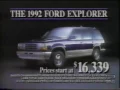 1992 Ford Explorer Television Commercial