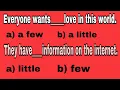 Download Lagu How to Use Few, A Few, Little, A Little  | Determiner Grammar Quiz