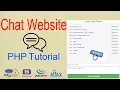 CHAT WEBSITE TUTORIAL PHP - SOCIAL MEDIA CHAT
