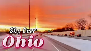 4K Sunset in Ohio Orange Sky