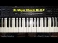 How to Play the B Flat Major Chord on Piano - Bb maj