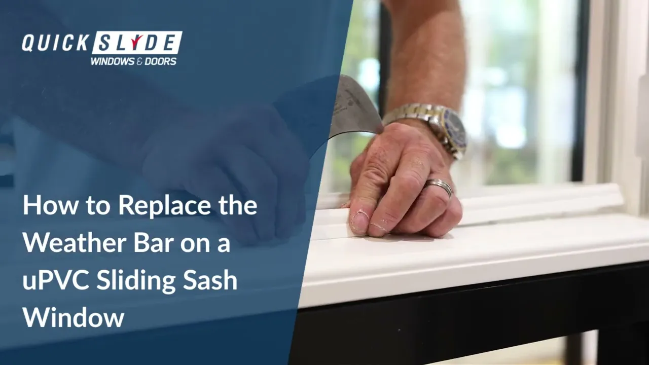 How to Replace the Weather Bar on a uPVC Sliding Sash Window?
