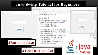 Java Swing Tutorial How to Use JTextField and JButton in Java Swing Simple Input Form