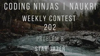 Code360 Coding Ninjas Weekly Contest 202 Problem B StarGazer CPP Java Codes