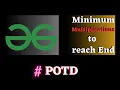 GFG POTD Minimum Multiplications to reach End solution Puneet Kumar IIITD
