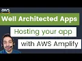 Hosting a web application with AWS Amplify Angular AWS Full Stack