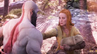 god of war ragnarok kratos and faye love story all cutscenes