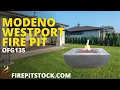 Modeno Westport Square Concrete Fire Pit Table OFG135 Fire Pit Stock