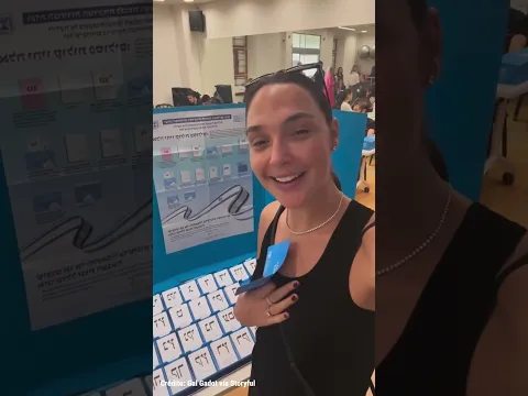 Así fue la participación de Gal Gadot en las elecciones de Israel