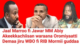 ODUU Hatattamaa Jaal Marroo Fi Jawar Abiy Akeekkachiisan WBO Fi RIB Moha Oromo 