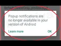 Download Lagu WhatsApp Fix Popup notifications are no longer available in your version of Android Problem Solve