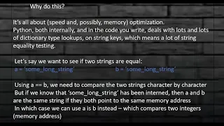 P1 EP23 Python Optimizations String Interning