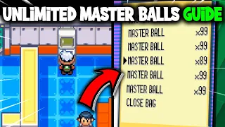 HOW TO GET UNLIMITED MASTER BALLS WITHOUT CHEATS ON POKEMON EMERALD