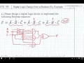 ECE 100 10 Digital Logic Design from a Boolean Equation Example