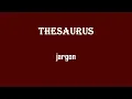 jargon Thesaurus Synonyms English Practice for Fluency Vocabulary Development