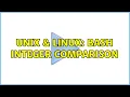 Unix Linux Bash Integer Comparison