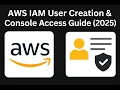 AWS IAM User Creation Console Access Guide 2025