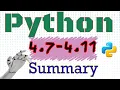 Python Week-4 4 7-4 11 Latest Summary List Comprehension Function