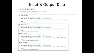 CSC1024 Mastermind Programming Project