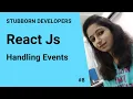 Handling Events in React js Binding Event Handlers in React in Hindi 2021