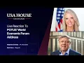 Reaction to POTUS WEF Address Kellyanne Conway Mark Penn Fortune USA House
