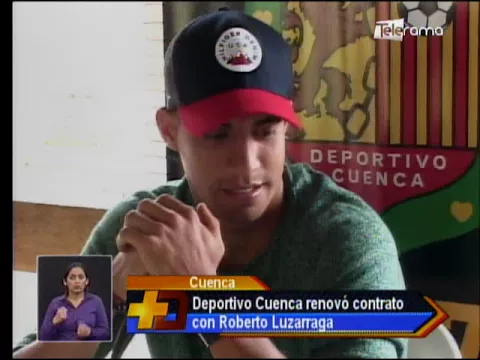 Deportivo Cuenca renovó contrato con Roberto Luzarraga
