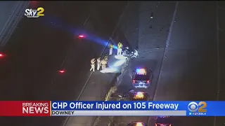 CHP Officer Suffers Broken Leg In Saturday Night Traffic Collision