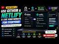 How to Deploy Your Website with GitHub Netlify Make Your Website Live for Everyone