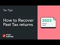 How to Recover Past Tax Returns - TurboTax Tax Tip