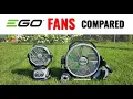 EGO FANS COMPARED EGO FN1000 EGO FN1800