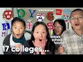 COLLEGE DECISION REACTIONS 2024 Ivies T20s Liberal Arts More 17 SCHOOLS STATS