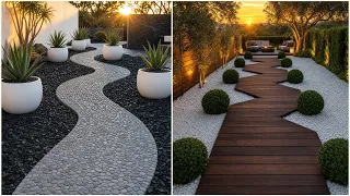 Modern Outdoor Pathway Design Ideas for Beautiful Side Returns and Service Access Routes