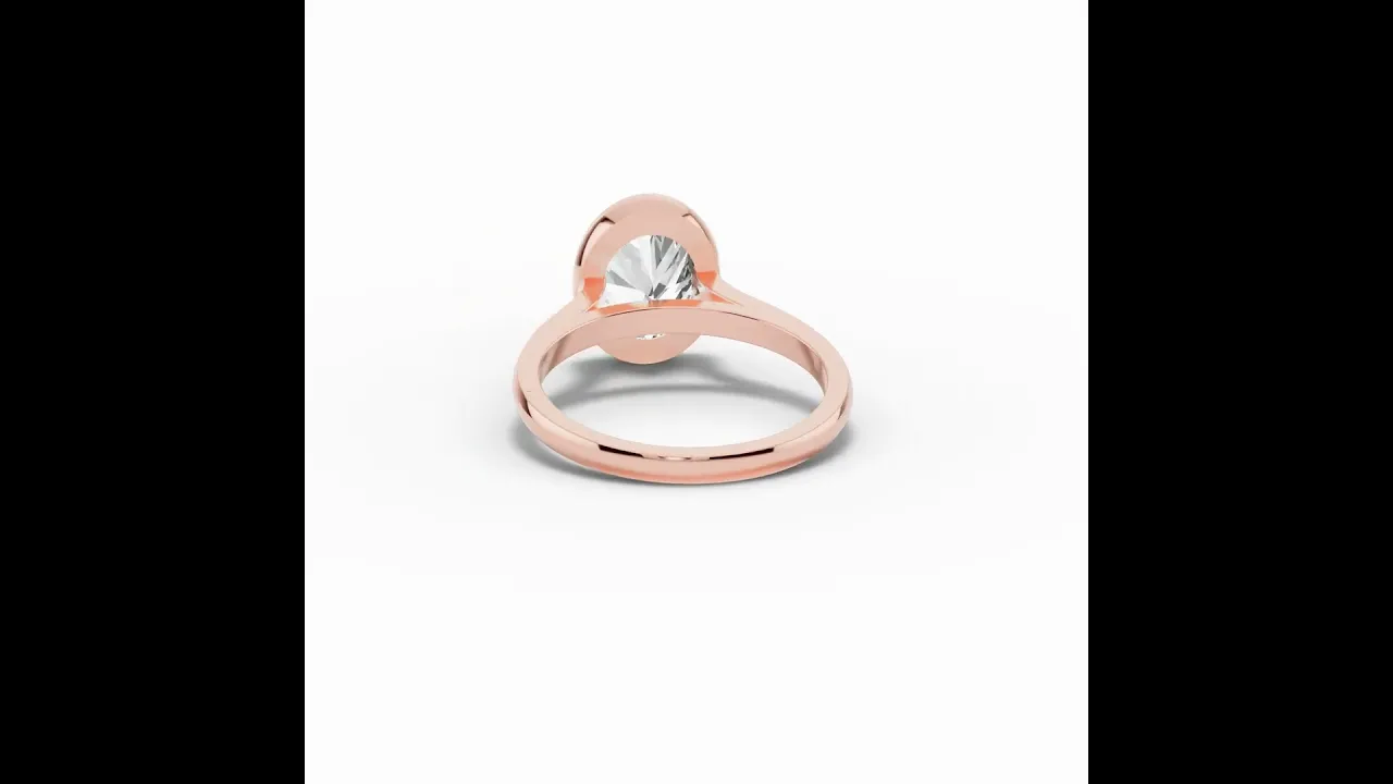 Oval Lumière Bezel Solitaire