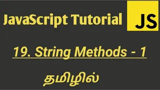 JavaScript String Methods in Tamil JavaScript tutorial in Tamil