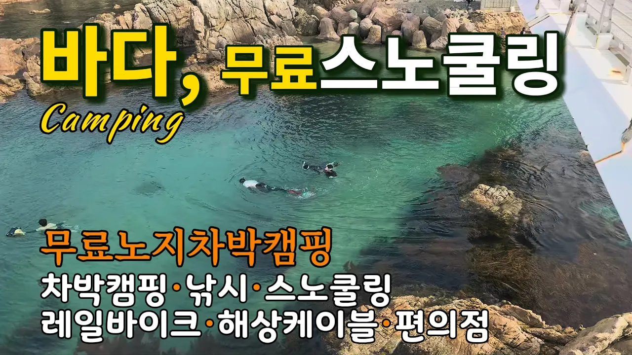 🚻수세식화장실2곳/🌊바다앞 솔숲 🏕️무료노지차박/🚌차박캠핑 낚시 레일바이크 해상케이블카/용화해변/애견동반/강아지/Camping/캠핑 サムネイル