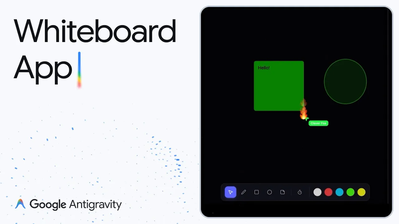 Video hiển thị ứng dụng bảng trắng được xây dựng với nhiều tác tử chạy song song trong IDE trên máy tính.