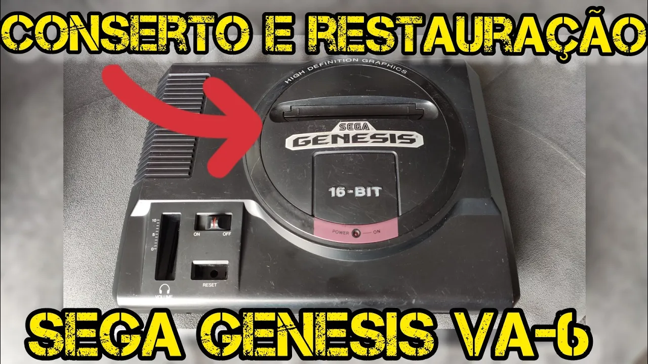 CONSERTO E RESTAURAÇÃO SEGA GENESIS 1 !