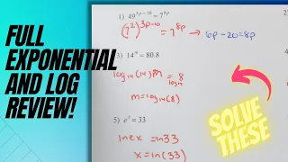 Full Exponential And Log Review 