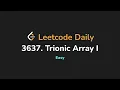 3637 Trionic Array I Leetcode Daily - Python