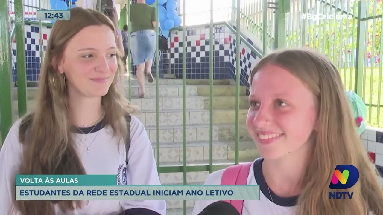 Na Região Carbonífera, 30 mil alunos da rede estadual iniciaram o ano letivo nesta quarta-feira