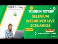 Selenium Tutorial for Beginner Selenium Webdriver Tutorial Selenium Tutorial Part 17 H2K infosys