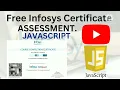 Javascript Assessment Solution of Infosys Springboard above 90 correct Solutions
