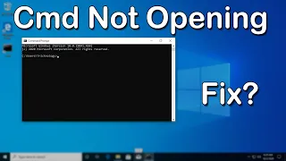 How To Fix Command Prompt CMD Not Working Opening In Windows 10 