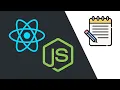 A Note Taking App in Visual Studio Code IDE with React and Node