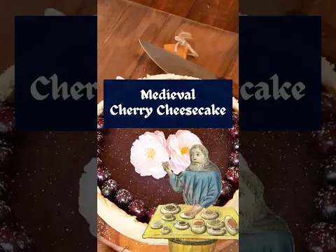 Medieval Cherry & Rose Cheesecake from Italy 🍒 🌹