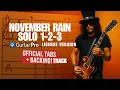 Download Lagu November Rain Solo (Guitar Pro Paid Version) TAB + Backing Track | Guns N' Roses Guitar Lesson #gnr