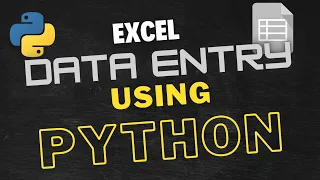 Create Excel data entry using Python automate excel using Python